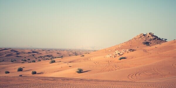woestijn in dubai